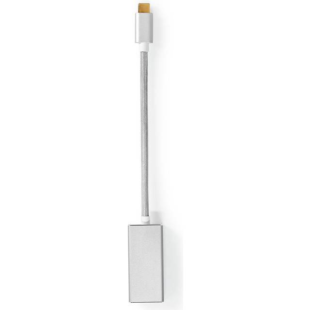NEDIS USB-adapter | USB 3.2 Gen 1 | USB-C™ Stecker | DisplayPort | 0,20 m | rund | Vergoldet | Geflochten/nylon | Si