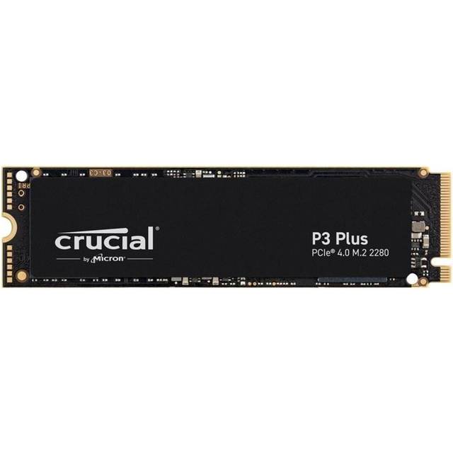 Crucial P3 Plus 500GB PCIe Gen4 NVMe M.2 Intern SSD, Upp till 4.700MB/s, Kompatibel med Laptop och Desktop, Solid State Drive - CT500P3PSSD8