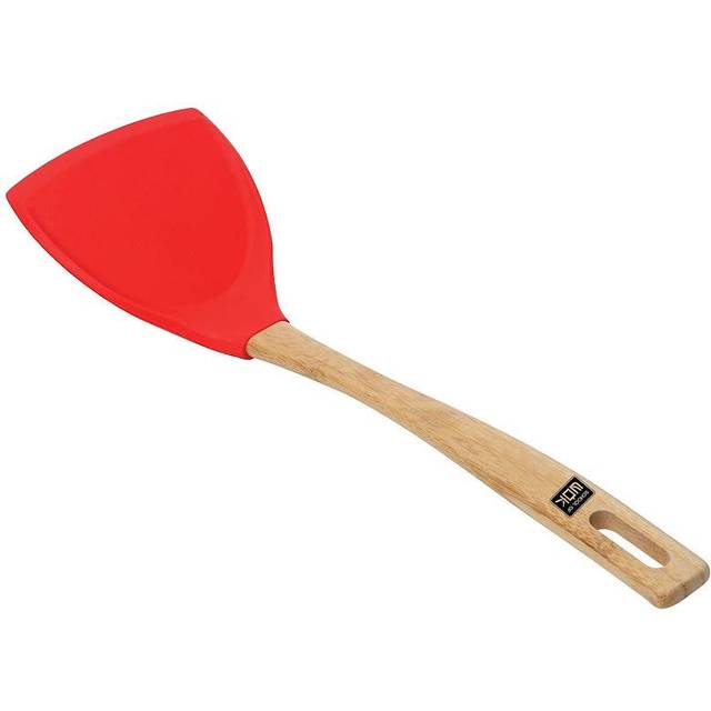 School of Wok Silicone Wok Spatula, Bamboo