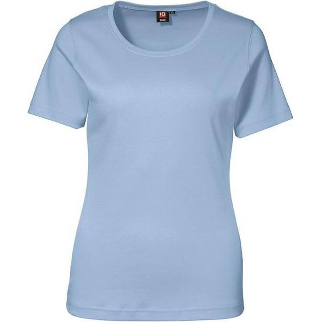 (M, Indigo) ID Womens/Ladies Interlock Fitted Short Sleeve T-Shirt