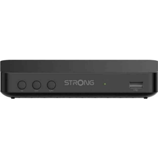 STRONG SRT8208 DVB-T2 DVB-T2 – stöder HEVC265 – TV-mottagare/mottagare med inspelningsfunktion (HDMI, scart, USB, Dolby Digital Plus) – svart