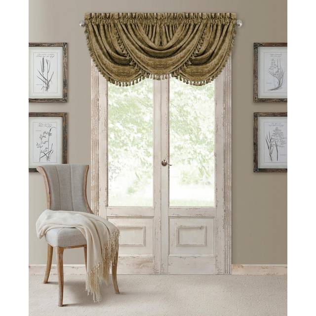 Elrene mörkläggningsstång ficka/baksida flik fönster gardinpanel, polyester, rouge, 132 cm B x 91 cm L (paket med 1)