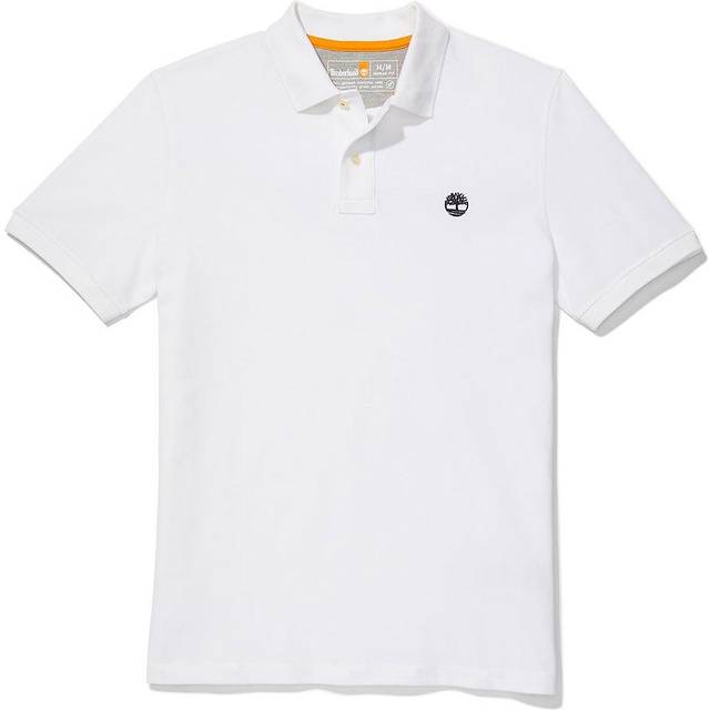 Timberland Mens Black Pique Short Sleeve Polo Shirt - Medium