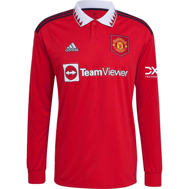 '22-'23 Man Utd Long Sleeve Home Shirt Men's Black Polyester Manchester United Made By: Adidas