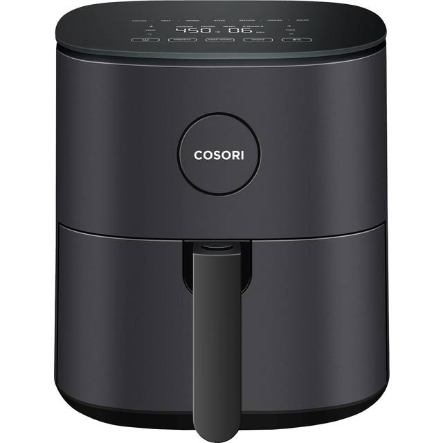 COSORI Varmluftsfritös XXL 4,7 L kompakt varmluftsfritös utan olja med digital pekskärm och 9 program, fritös, upp till 230 grader, airfryer för 2–4 personer med receptbok på tyska, 1 500 W