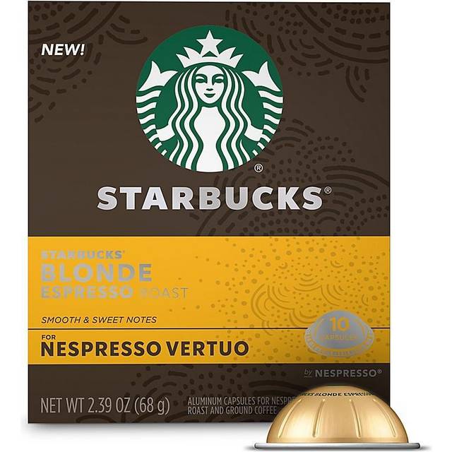 Starbucks Nespresso Vertuo Capsules Espresso Blonde Roast 10 Capsules