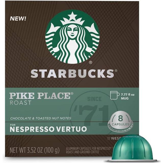 Starbucks By Nespresso Vertuo Pike Place Roast 8 Capsules