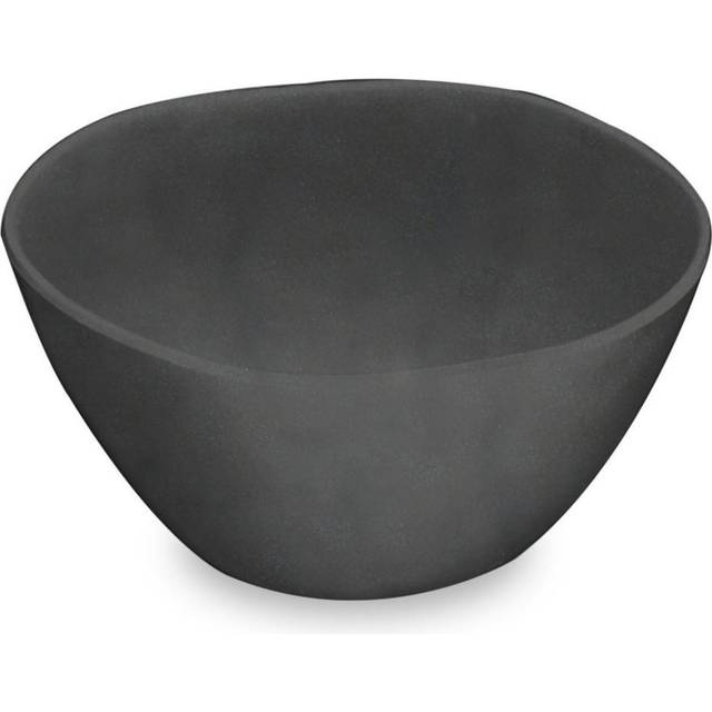 TarHong TT20743971 13.5 oz 6 x 3 in. Black Bamboo Bowl, Planta & Majority Plant Based Melamine - Set of 6