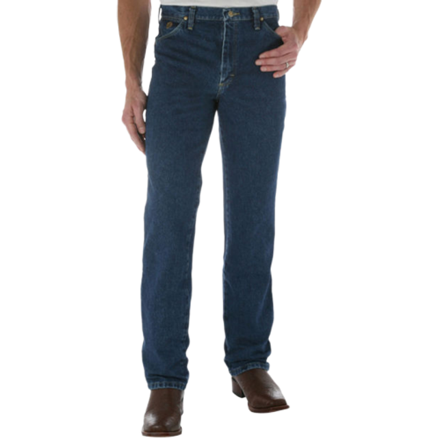 Wrangler mens George Strait Cowboy Cut Slim Fit jeans  Dark Stone  35W