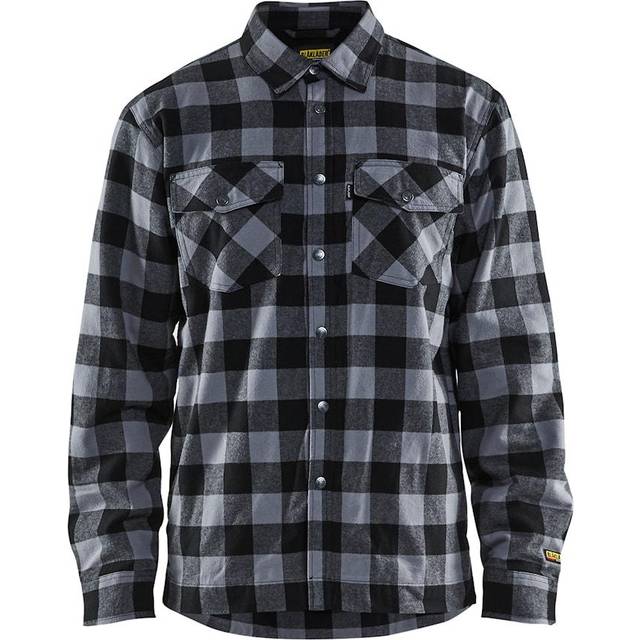 Blåkläder Lined Flannel Shirt - Dark Grey/Black