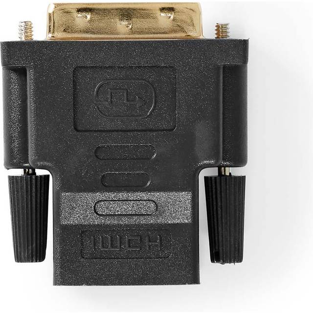 Nedis HDMI™ Adapter | HDMI™ Utgång | DVI-D 24+1-Pin Hane | Guldplaterad | Rak | PVC | Antracit | 1 st. | Kartong med fönster