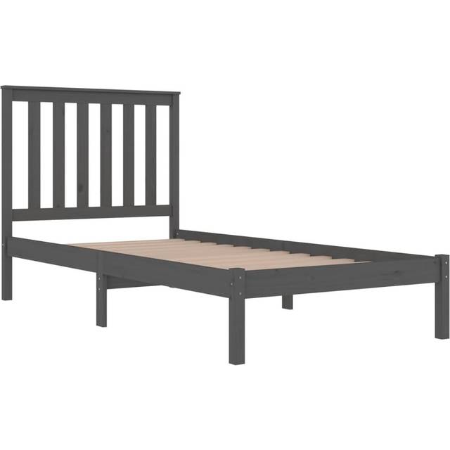 vidaXL 3103833 Bed Frame without Mattress Solid Wood 100x200 cm (810007+818505) - Brown