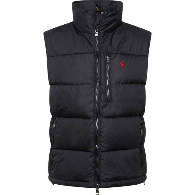 Water-Repellent Down Gilet - Black - Polo Ralph Lauren's latest collection is brimming with practical, yet comfortable designs like this padded gilet. Easy to layer, it's fitted with a high mock neck and whipped up from water-repellent fabric with down-filled insulation to keep you extra cosy.