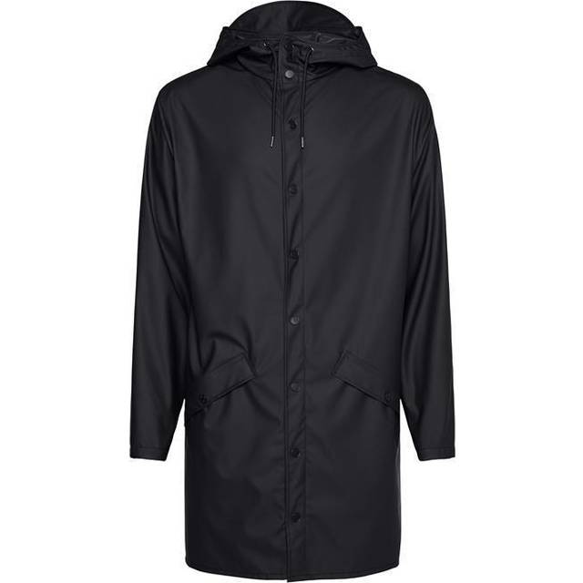 Rains Long Jacket Unisex - Black