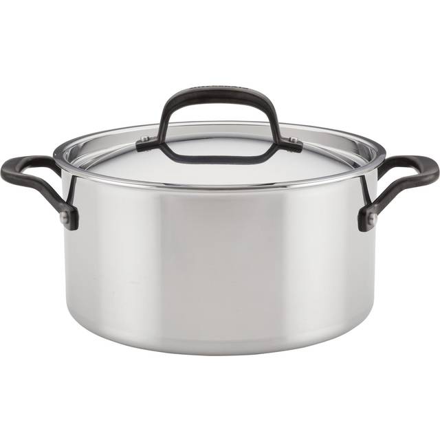 Stainless Steel 5-Ply Clad 6-Quart Stockpot with Lid