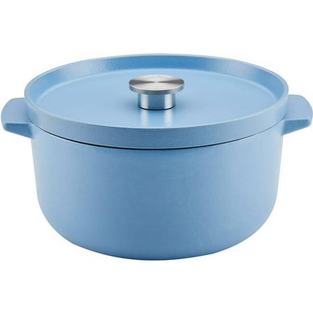 Enameled Cast Iron 6-Quart Dutch Oven - Blue Velvet