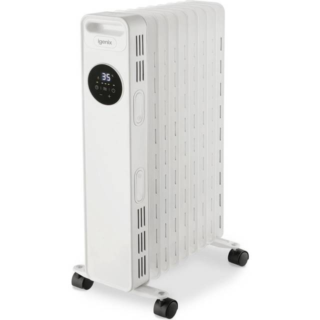 IGENIX IG2621 Portable Oil-Filled Radiator - White, White