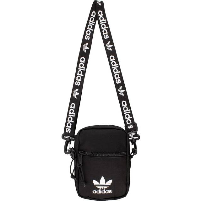 adidas Originals Festival Crossbody Bag, Black/White, One Size, Festival Crossbody Bag