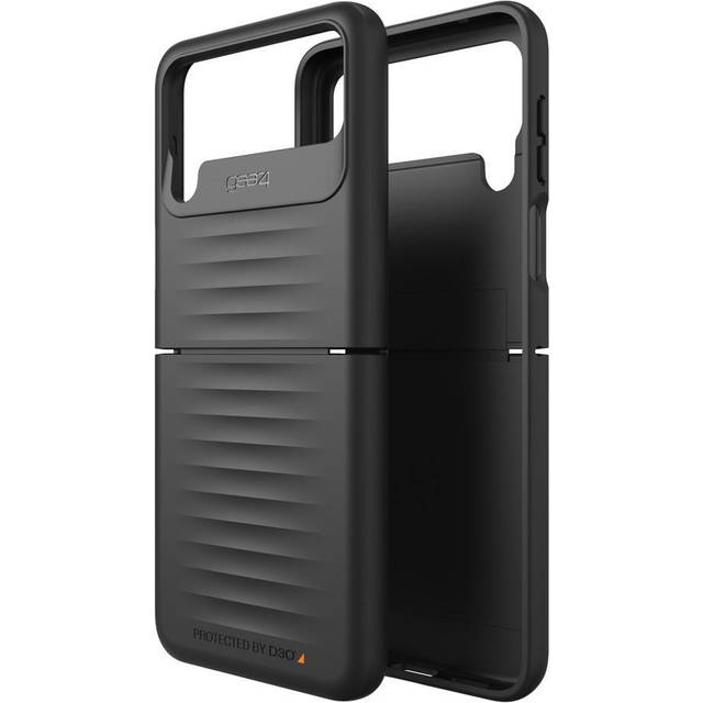 Official gear4 samsung galaxy z flip4 5g d3o bridgetown case - black