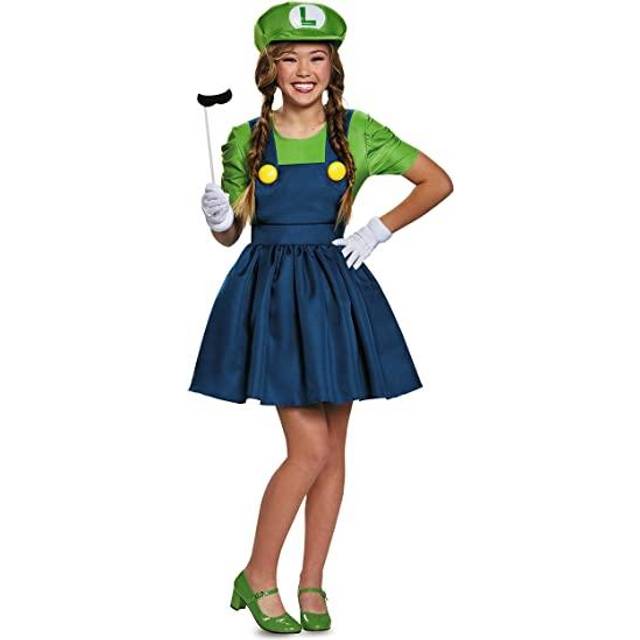 Luigi Dress Women&#39;s Costume - Blue&#47;Green (XL)