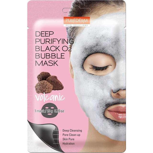 Purederm Deep Purifying Black O2 Bubble Mask "Volcanic" 20 g