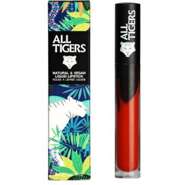 All Tigers Liquid Lipstick Natural & Vegan, Orange Red