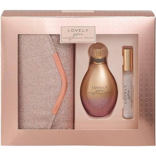 Sarah Jessica Parker Lovely You Gift Set 100ml Eau De Parfum + 10ml Eau De Parfum + Rose Bag