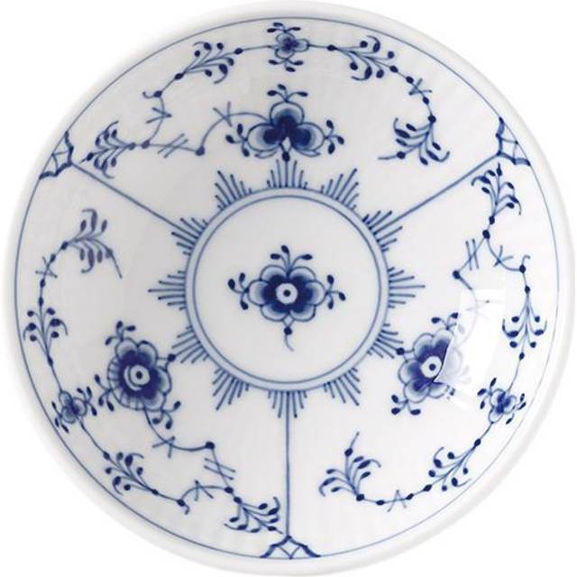 Royal Copenhagen Musselmalet Riflet Skål 9 CL - NO_SIZE Serveringsskålar Från Magasin - Hvid (NO_SIZE)