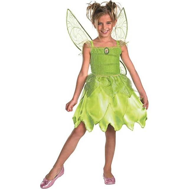 Girl's Tinker Bell Tink and The Fairy Rescue Classic Costume - Green (7/8)