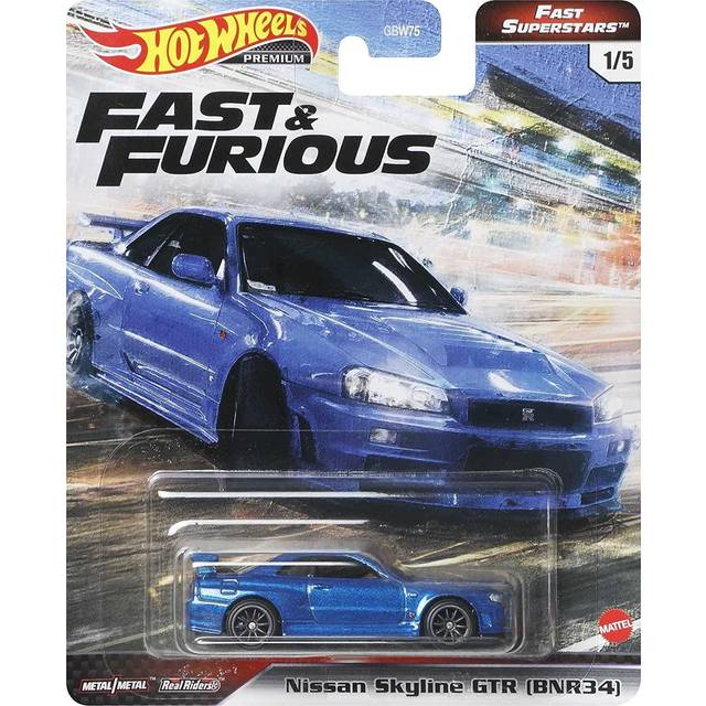 Hot Wheels Fast & Furious Collection of 1:64 Scale Vehicles from The Fast Film Franchise, Modern & Classic Cars, Great Gift for Collectors & Fans of