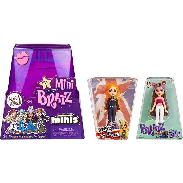 MGA Miniverse Batz Y2K Nostalgia Flashback Minis Limited Edition dockor – ÖVERRASKNINGSPACK – 2 brädor minidockor och förpackning som display – Fantastisk present för barn och samlare från 6 år