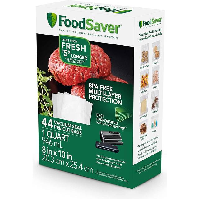 FoodSaver FSFSBF0226-P00 Foodsaver Quart Bags - 44 Count