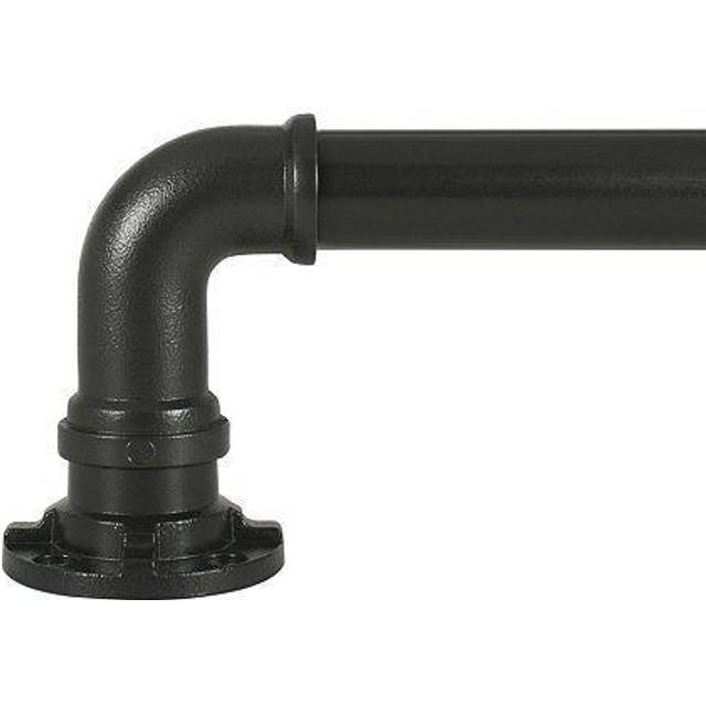 Decopolitan Industrial Wrap Around Telescoping Curtain Rod Set, 190–144 cm, brons