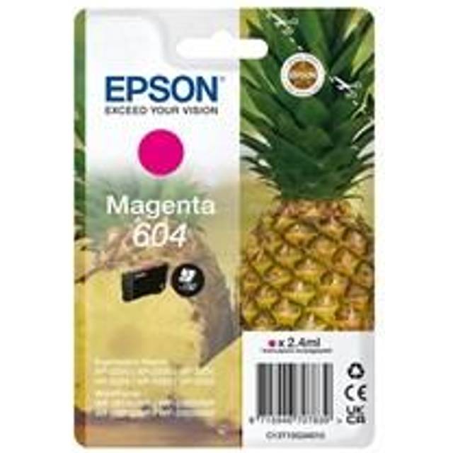 Epson 604 - 2.4 ml - magenta - original - blister med RF-larm/akustiskt larm - bläckpatron - för Expression Home XP-2200, 2205, 3200, 3205, 4200, 4205, WorkForce WF-2910, 2930, 2935, 2950