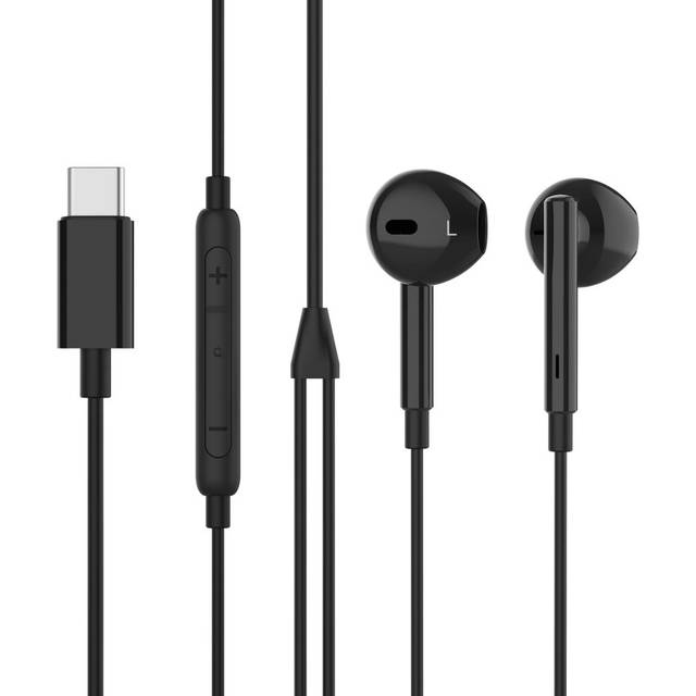 Unisynk Hörlurar USB-C Svart