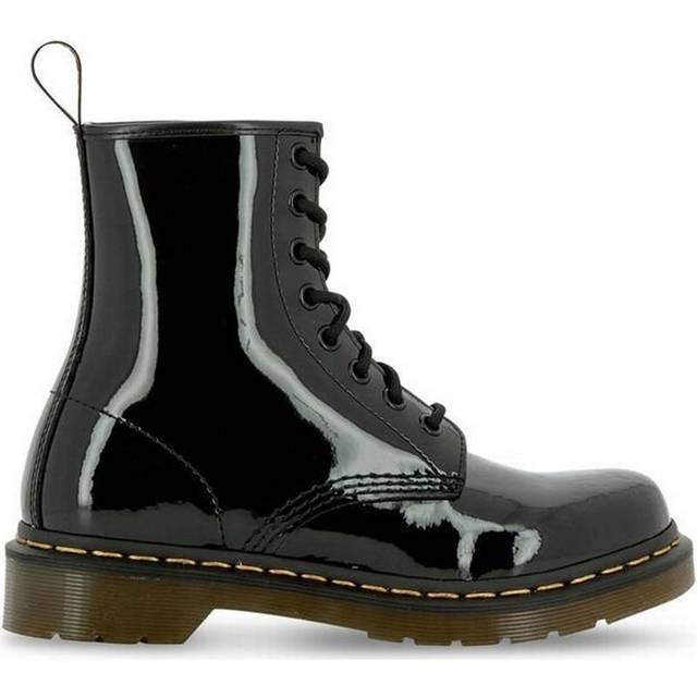 Womens shops patent black boots