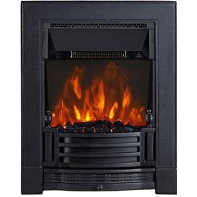 Focal Point Fires 2kW Finsbury Cast LED Electric Fire - Black, Black