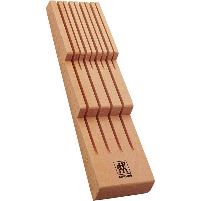 ZWILLING Messerhalter für Schubladen, Schubladen-Einsatz, Für 8 Messer, 41 x 10,8 x 4,8 cm, Holz