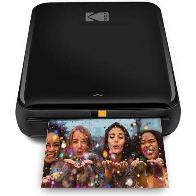 KODAK Step trådlös mobil fotoskrivare (Svart) Kompatibel med iOS- och Android-, NFC- och Bluetooth-enheter