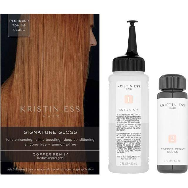 Kristin Ess Signature Hair Gloss - Copper Penny: Medium Copper Gold
