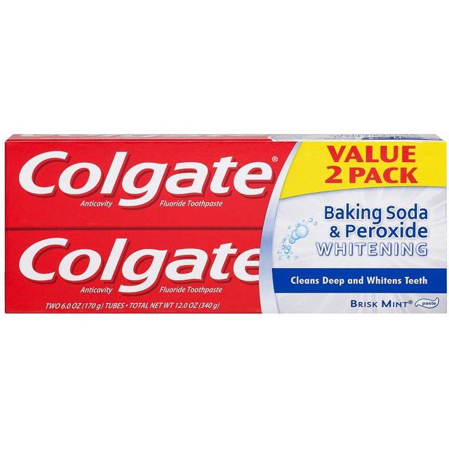 Baking Soda and Peroxide Whitening Toothpaste - 6 ounce (2 Count)