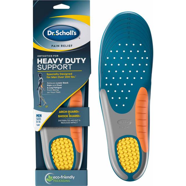 Dr. Scholl's smärtlindring ortotik för kraftigt stöd för män, 1 par, storlek 8-14