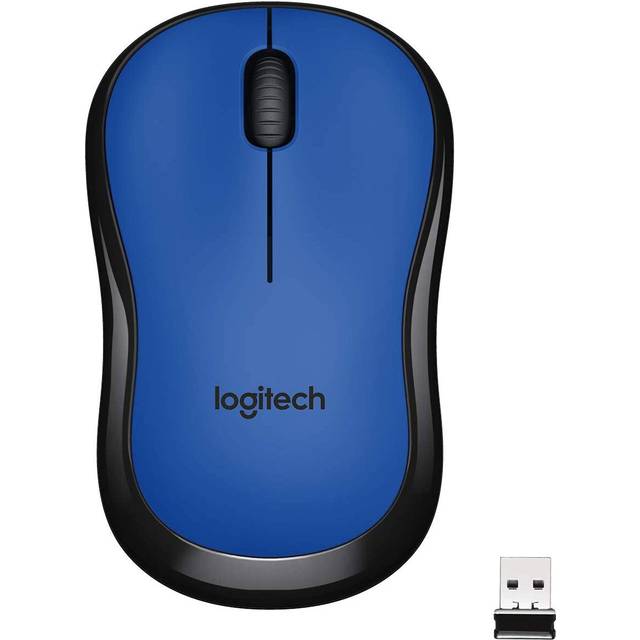 Logitech M220 SILENT Trådlös Mus, 2,4 GHz med USB-mottagare, 1000 DPI optisk spårning, 18 månaders batteri, ambidextrous, kompatibel med PC, Mac, bärbar dator - Grå