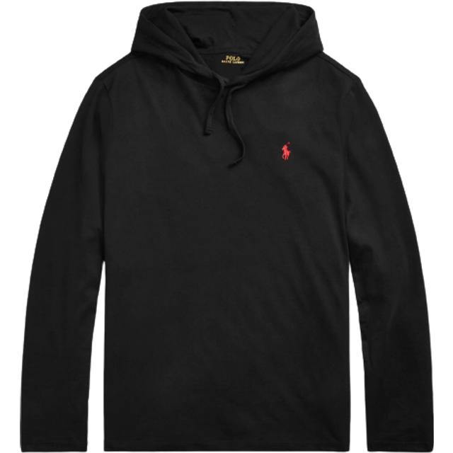 POLO RALPH LAUREN Jersey Hooded T-Shirt |Svart |XL