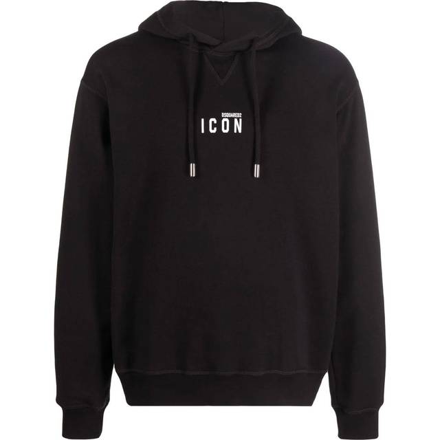 Men's Dsquared2 Small Icon Print Hoodie in Black