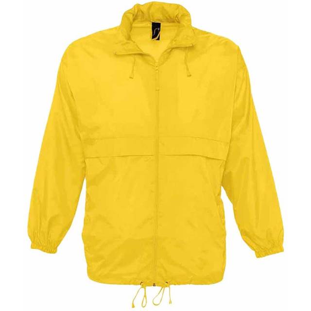 (L, White) SOLS Unisex Surf Windbreaker Lightweight Jacket