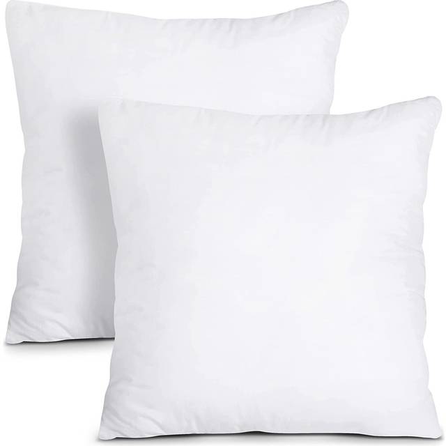 Utopia Bedding Innerkuddar Soffkudde, Dekorativa kuddar, Ihålig Fiber Kudde (2, Vitt, 45x45 cm)