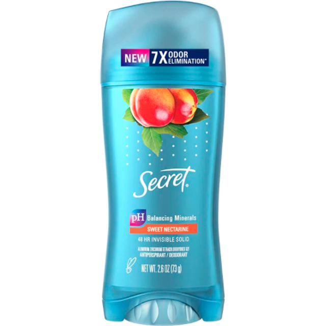 Secret Clear Gel Antiperspirant and Deodorant for Women, Sweet Nectarine Scent, 2.6 oz