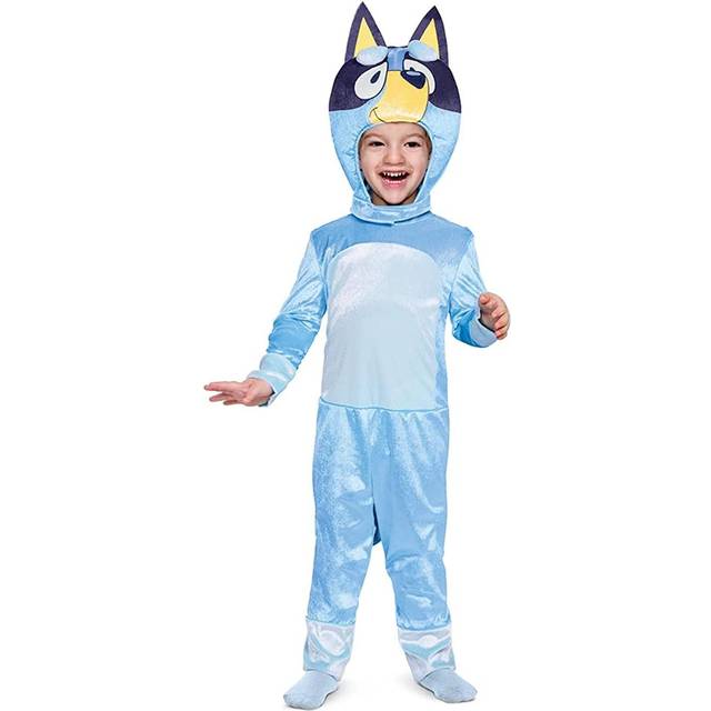 Bluey Kid's Classic Toddler Bluey Costume - Black&#47;Yellow&#47;Blue (2T)
