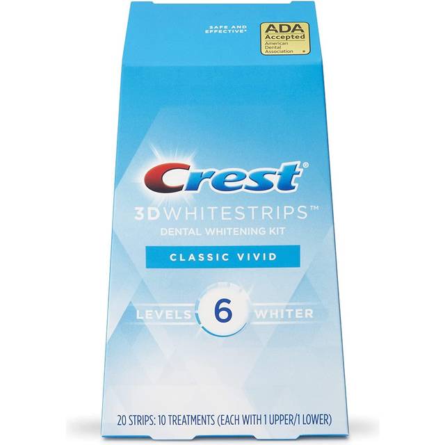 Crest, 3D Whitestrips, Dental Whitening Kit, Classic Vivid, 20 strips